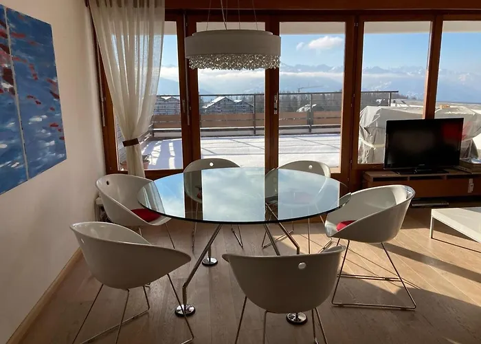 Lägenhet 2 Br-app-breathtaking View With Big Balcony Crans-Montana